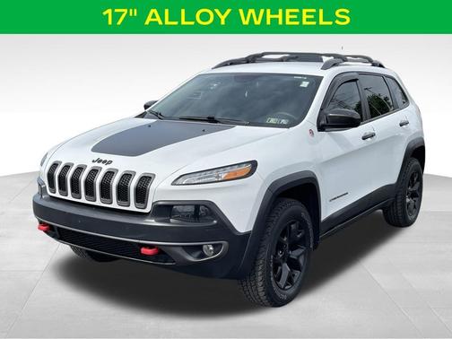 Bright White Clearcoat 2017 Jeep Cherokee Trailhawk