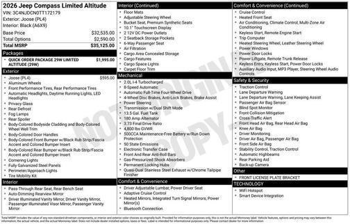 2026 Jeep Compass Limited