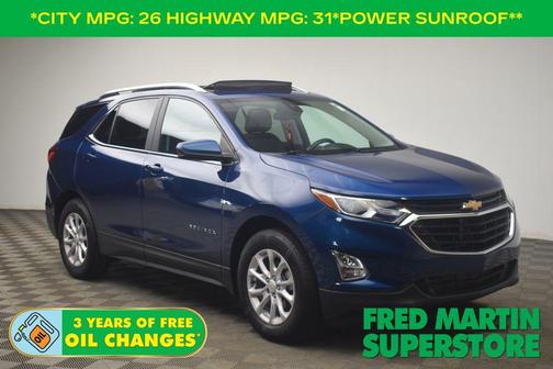 Pacific Blue Metallic 2021 Chevrolet Equinox 1LT