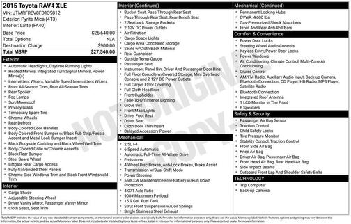 2015 Toyota RAV4 XLE