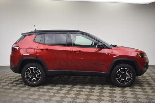Red 2026 Jeep Compass Trailhawk