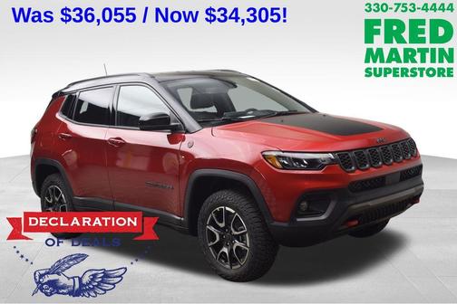 Red 2026 Jeep Compass Trailhawk