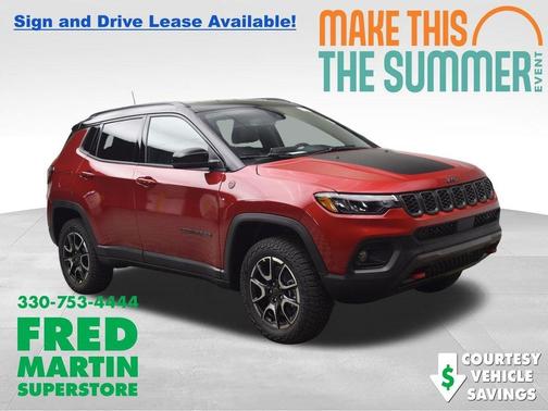 Red 2026 Jeep Compass Trailhawk