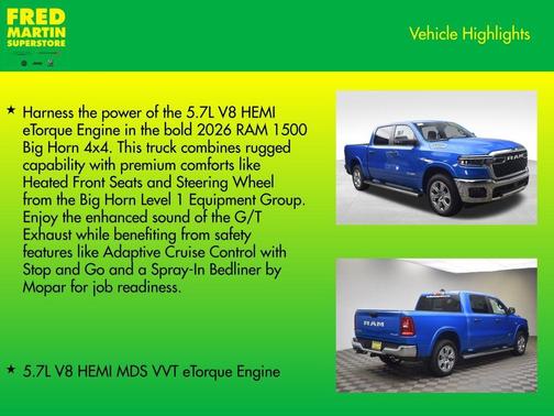 2026 RAM 1500 Big Horn/Lone Star