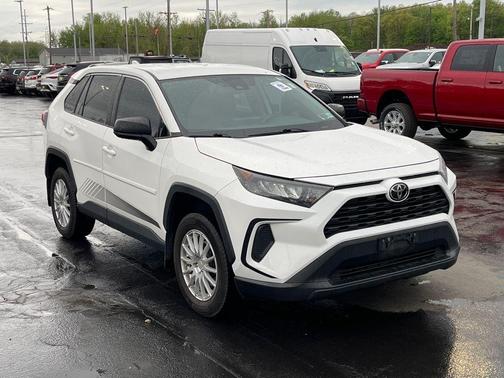 White 2022 Toyota RAV4 LE