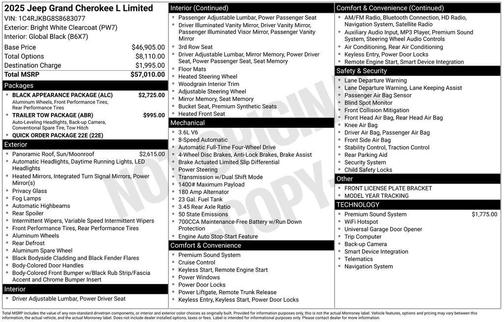 2025 Jeep Grand Cherokee L Limited