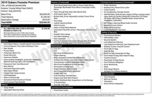 2019 Subaru Forester Premium