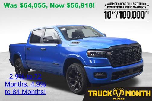 Hydro Blue Pearlcoat 2026 RAM 1500 Big Horn/Lone Star