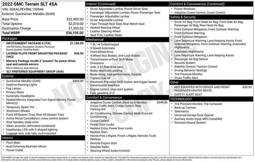 2022 GMC Terrain SLT