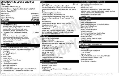2026 RAM 1500 Laramie