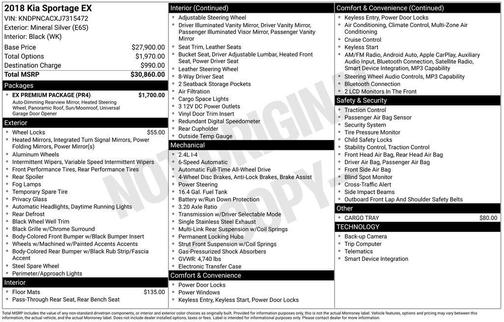 2018 Kia Sportage EX