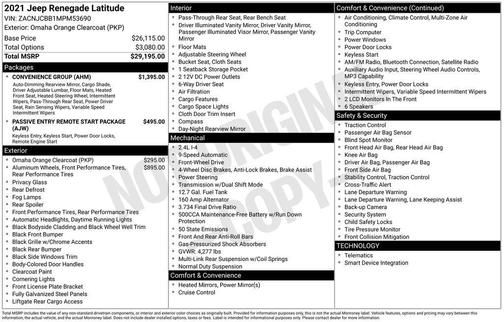2021 Jeep Renegade Latitude