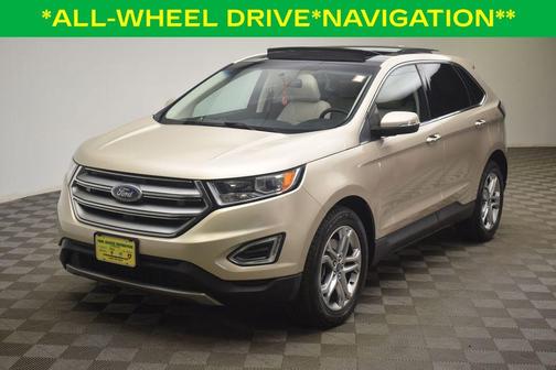 White Gold Metallic 2018 Ford Edge Titanium