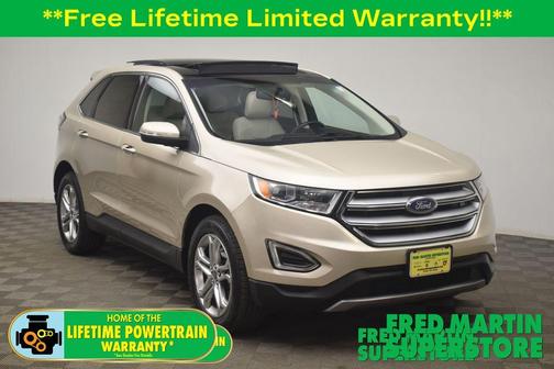 White Gold Metallic 2018 Ford Edge Titanium
