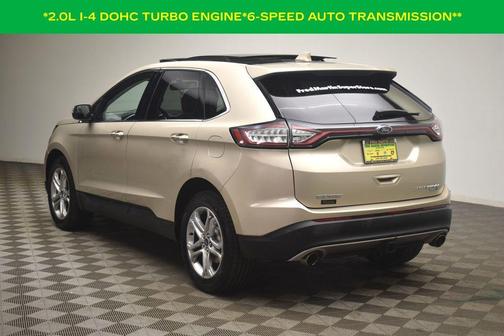 White Gold Metallic 2018 Ford Edge Titanium