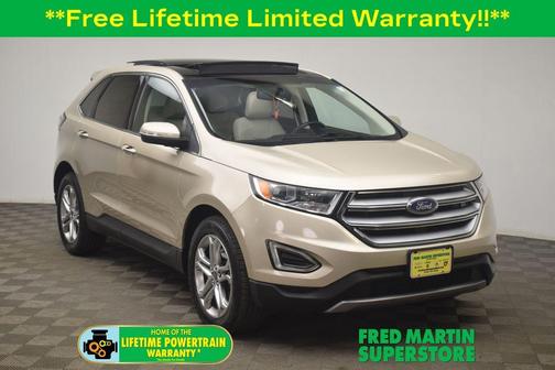 White Gold Metallic 2018 Ford Edge Titanium