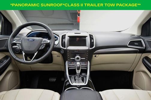 White Gold Metallic 2018 Ford Edge Titanium