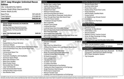 2017 Jeep Wrangler Unlimited Rubicon