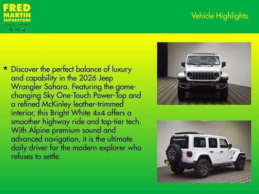 2026 Jeep Wrangler Sahara