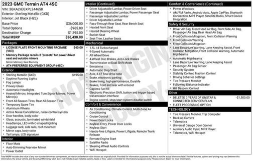 Sterling 2023 GMC Terrain AT4