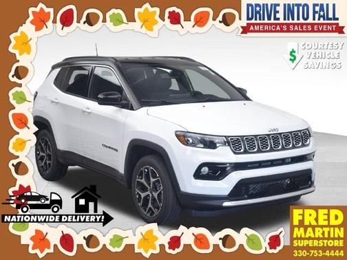 Bright White Clearcoat 2026 Jeep Compass Limited