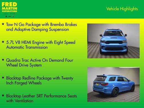 Blue 2026 Dodge Durango GT Premium HEMI V8