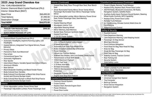 2025 Jeep Grand Cherokee 4xe Base