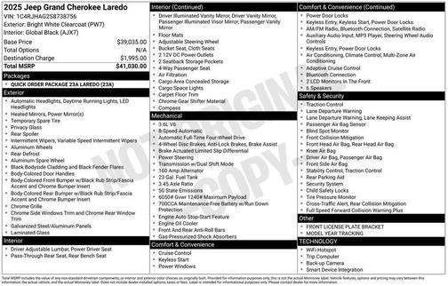 2025 Jeep Grand Cherokee Laredo