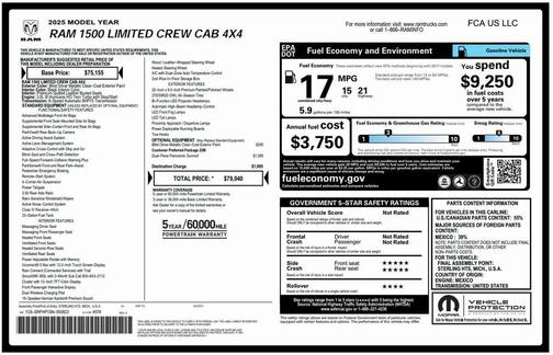2025 RAM 1500 Limited