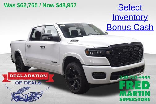 Bright White Clearcoat 2026 RAM 1500 Big Horn/Lone Star