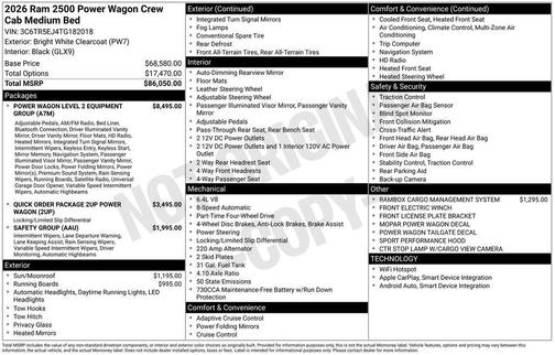 2026 RAM 2500 Rebel/Power Wagon