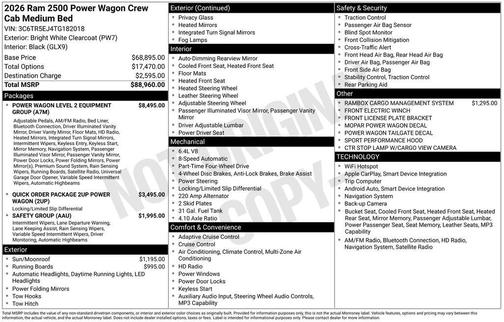 2026 RAM 2500 Rebel/Power Wagon
