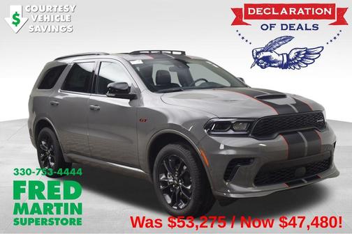 Destroyer Gray Clearcoat 2026 Dodge Durango GT