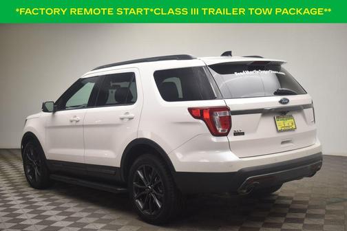 White Platinum Clearcoat Metallic 2017 Ford Explorer XLT