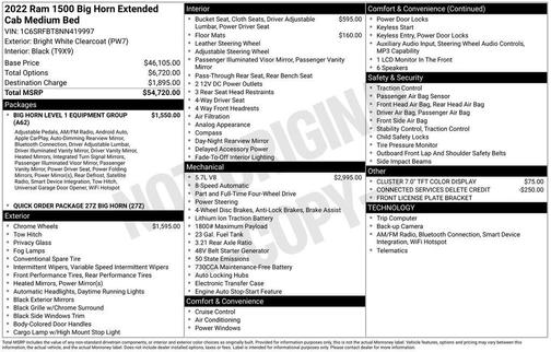 2022 RAM 1500 Big Horn