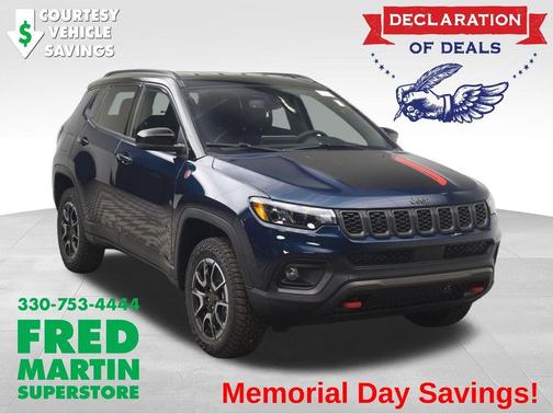 Fathom Blue Pearlcoat 2026 Jeep Compass Trailhawk