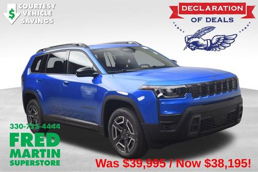 Hydro Blue Pearlcoat 2026 Jeep Cherokee LAREDO/LIMITED