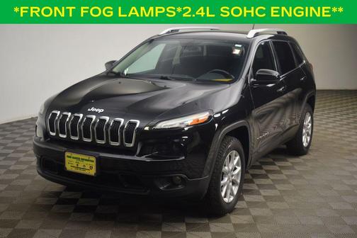 Brilliant Black Crystal Pearlcoat 2015 Jeep Cherokee Latitude