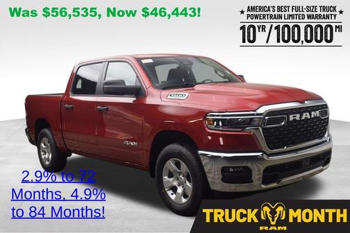 Molten Red Pearlcoat 2026 RAM 1500 Big Horn/Lone Star