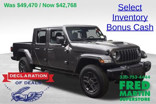 Granite Crystal Clearcoat Metallic 2026 Jeep Gladiator Sport