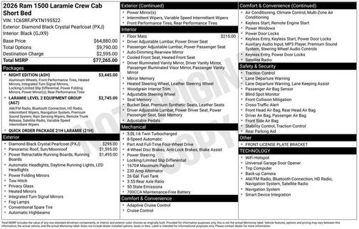 2026 RAM 1500 Laramie