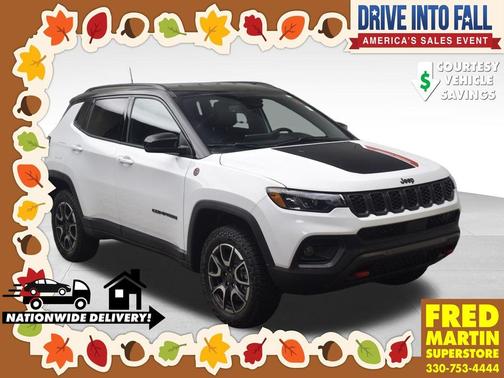 Bright White Clearcoat 2026 Jeep Compass Trailhawk