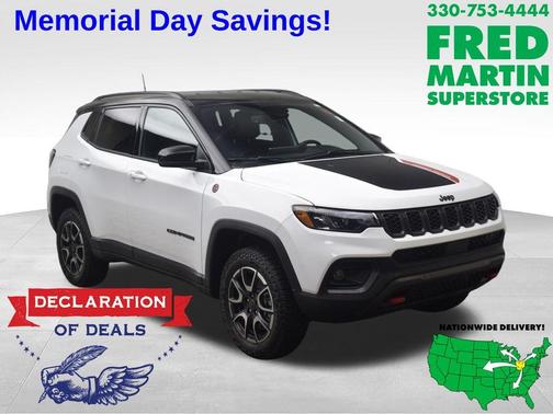 Bright White Clearcoat 2026 Jeep Compass Trailhawk