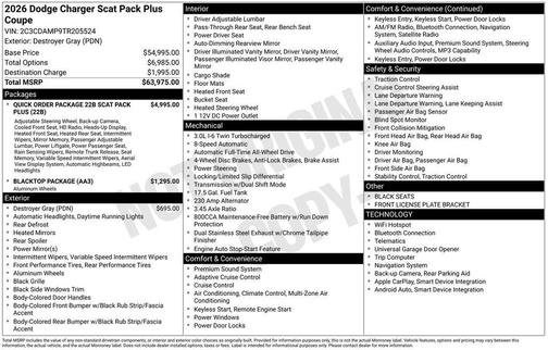 2026 Dodge Charger Scat Pack