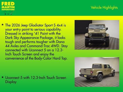 2026 Jeep Gladiator Sport