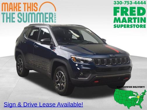 Fathom Blue Pearlcoat 2026 Jeep Compass Trailhawk