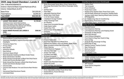 2025 Jeep Grand Cherokee L Laredo
