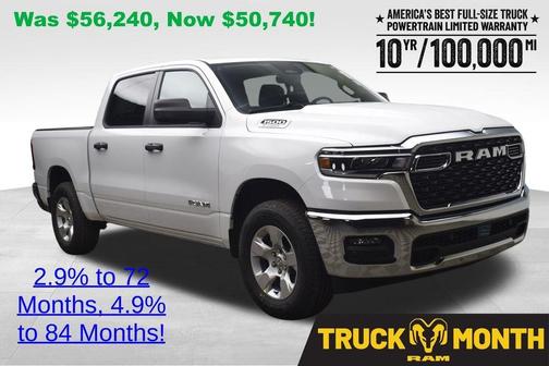 Bright White Clearcoat 2026 RAM 1500 Big Horn/Lone Star
