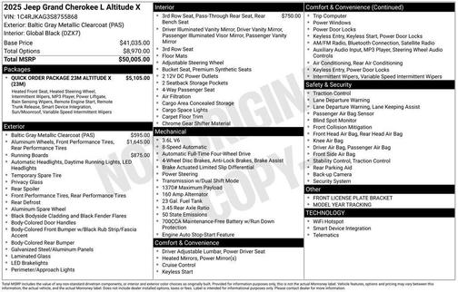 2025 Jeep Grand Cherokee L Laredo