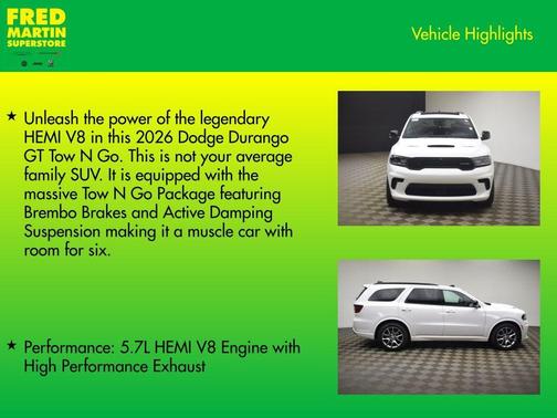 2026 Dodge Durango GT Plus HEMI V8